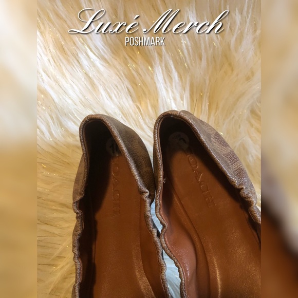 🥿Coach Stanton Leather Ballet Flats - Brown - Picture 5 of 5
